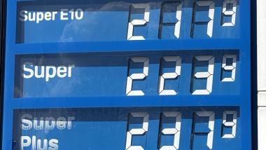 Preistafel Tankstellle